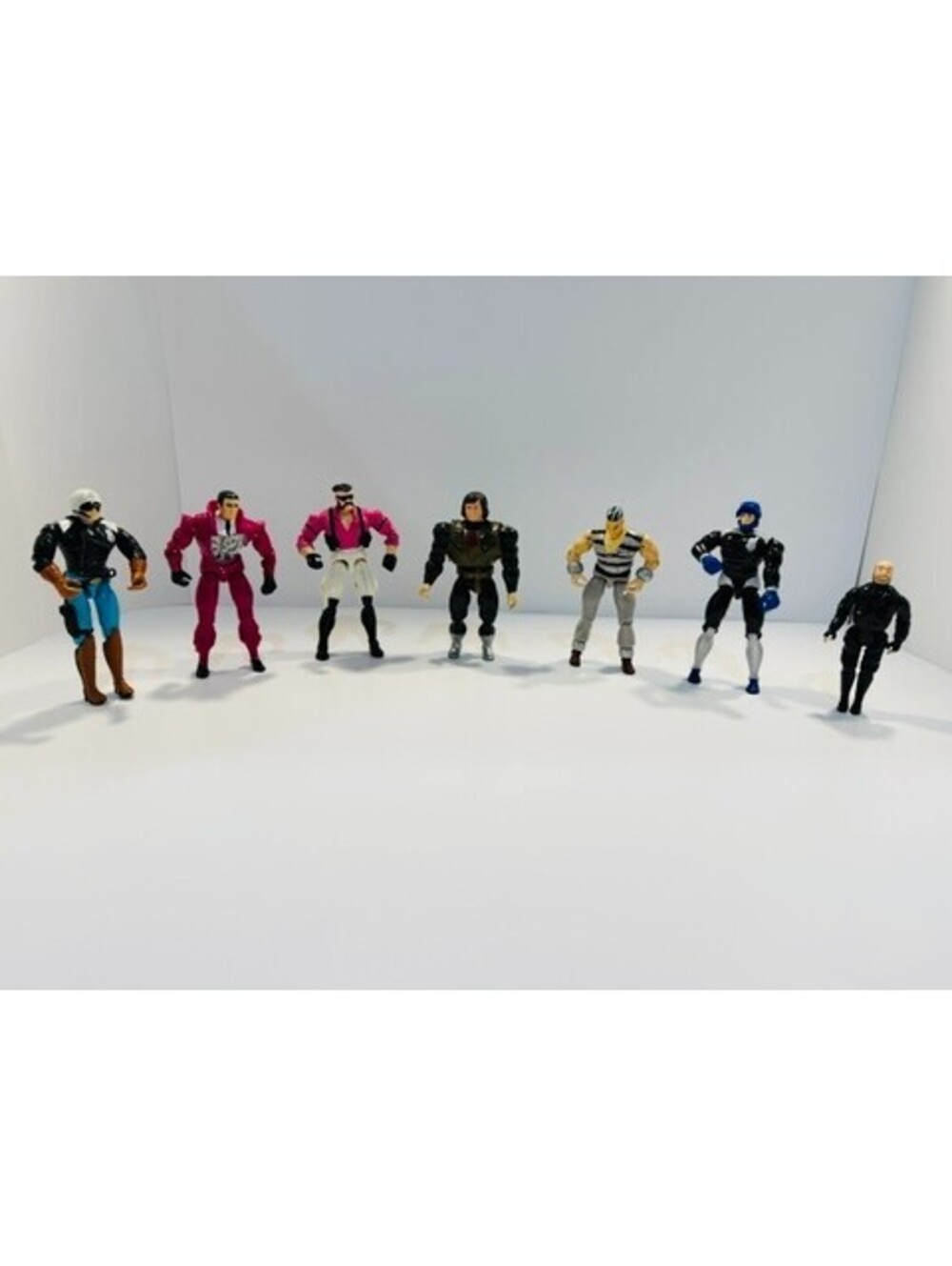 Vintage 1988 Hasbro COPS N Crooks Action Figure Lot Big Boss Bulletproof Buttons